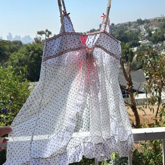 Victoria’s Secret Teddy white and black polkadot - Picture 4 of 5